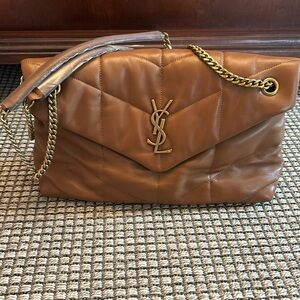 Camel color shoulder bag